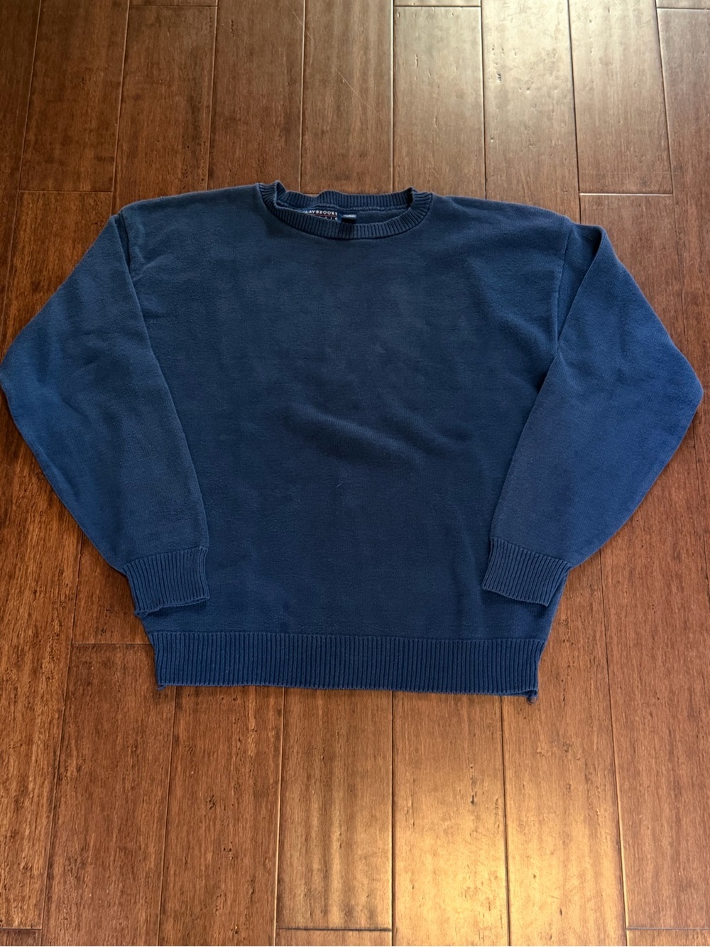 Men's Crewneck Sweater in Navy Blue